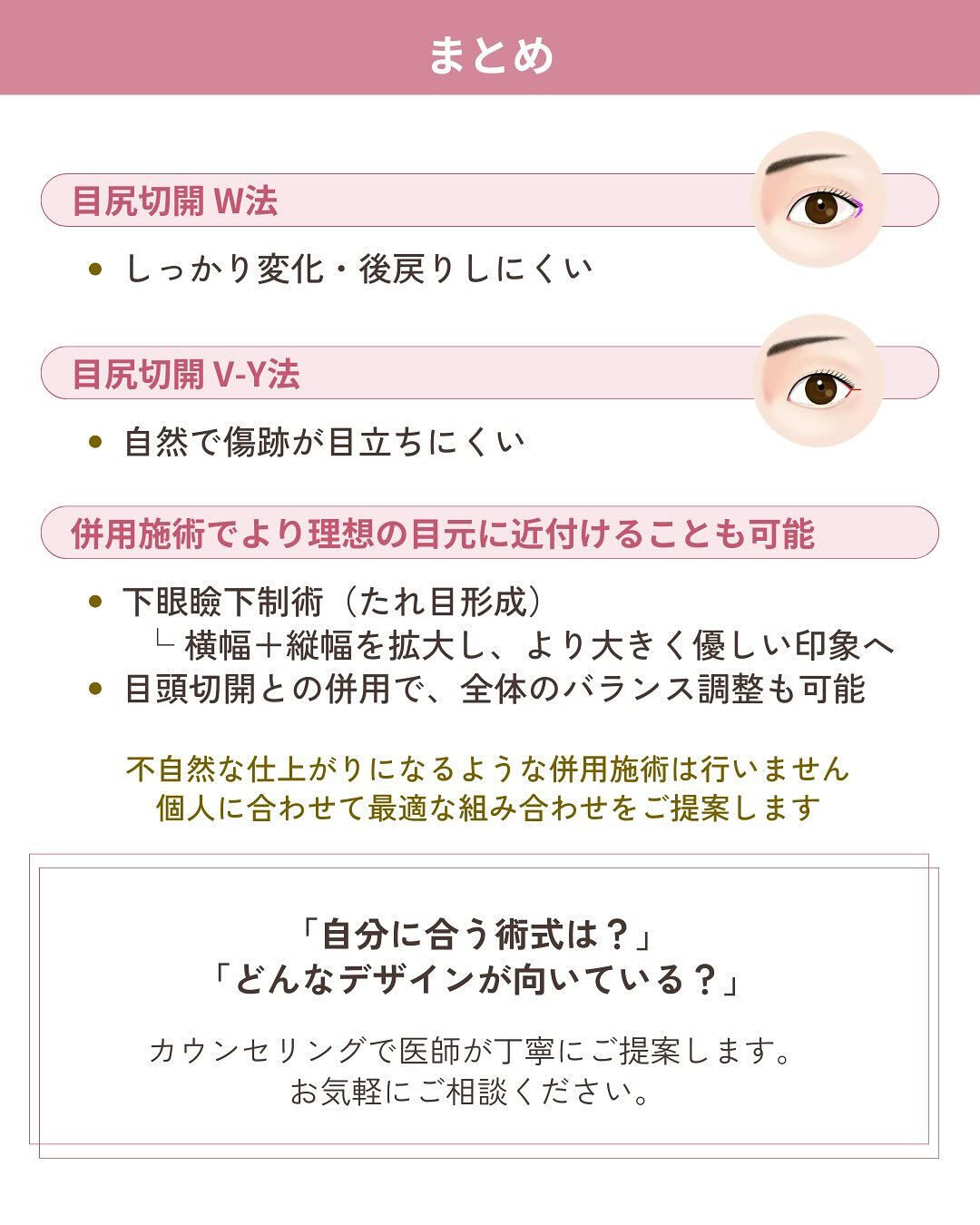 目尻切開は、