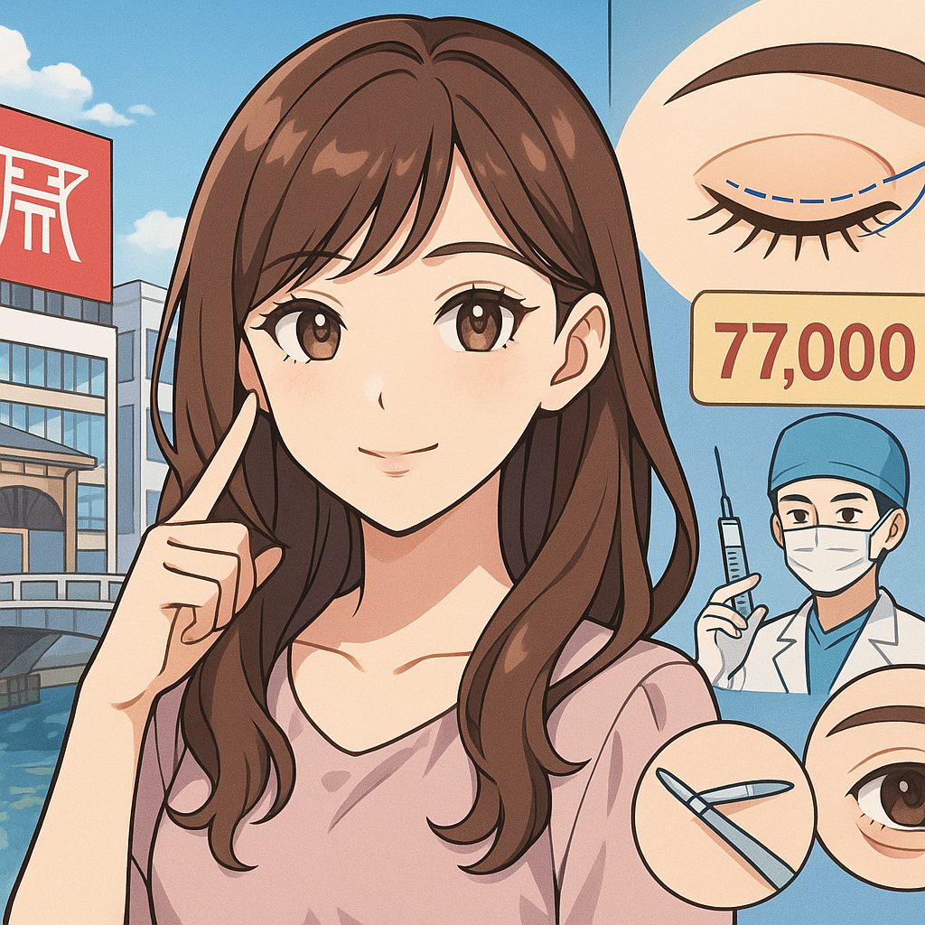 心斎橋の美容外科で二重整形：埋没77,000円と切開の判断軸